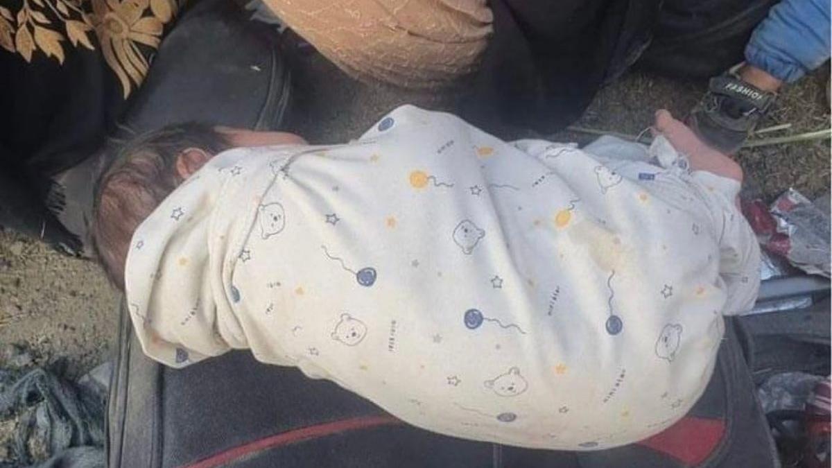 bebelusul pozat cum doarme pe bagaje in aeroportul din kabul a reusi sa scape de furia talibanilor