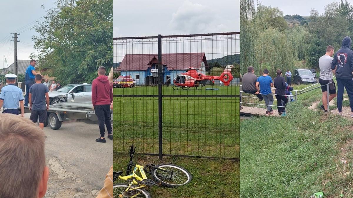 fetita de 6 ani si trei femei ranite intr un accident auto produs satul rogoz maramures