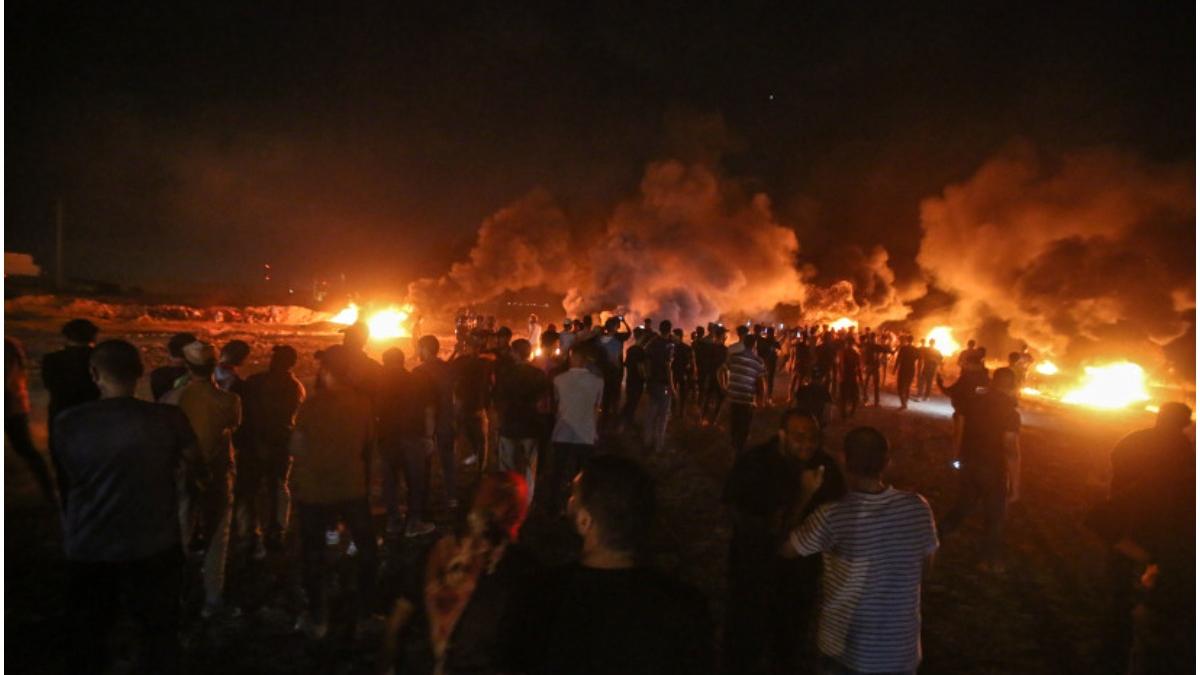 palestinian ucis proteste granita fasia gaza