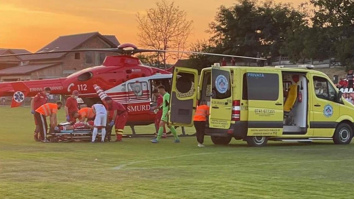 portar liesti comotie cerebrala meci fotbal