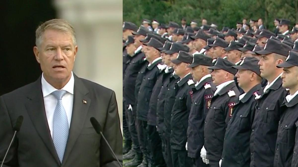 pompierii romani sarbatoriti si felicitati de klaus iohannis la palatul cotroceni