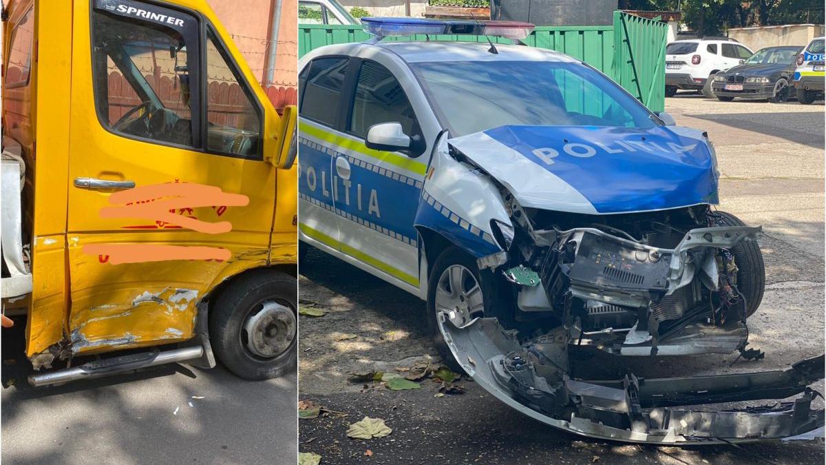 masina politie accident ramnicu sarat sofer amendat