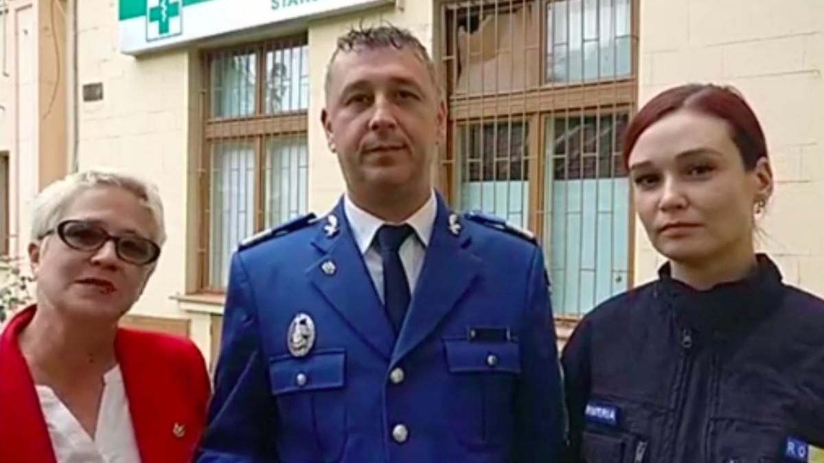 gest impresionant al jandarmilor din caras severin spitalul din resita renovat in 100 de zile