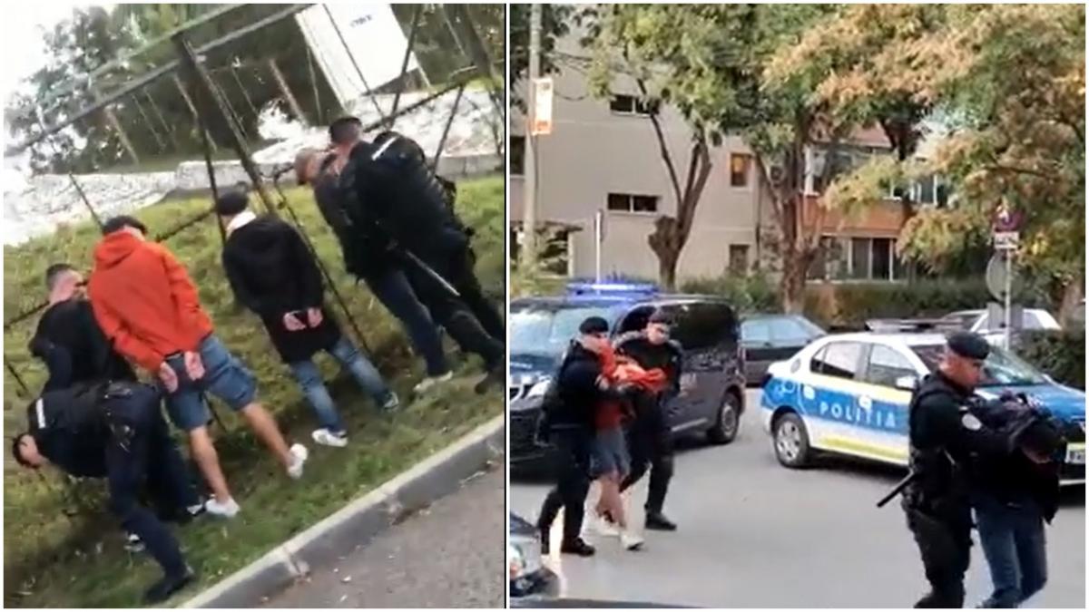 doua grupuri de suporteri s au luat la bataie la timisoara jandarmii au intervenit in forta