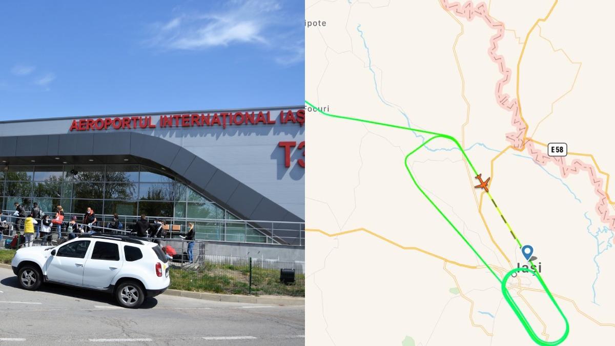 planul rosu activat in iasi pentru avion 100 pasageri cu probleme la trenul de aterizare
