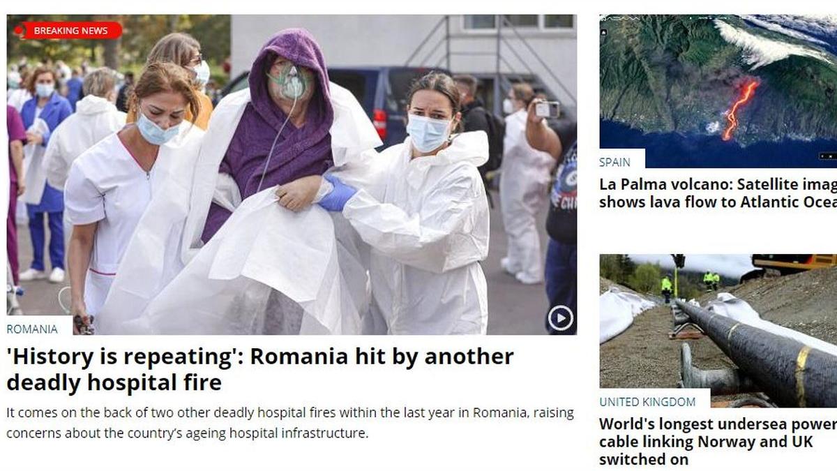 romania euronews prima pagina constanta incendiu boli infectioase