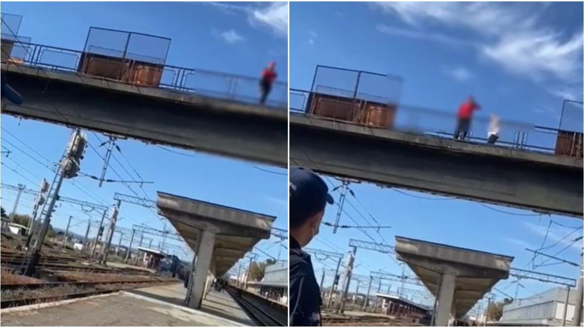 jandarmi bacau interventie salvare barbat ameninta sinucidere