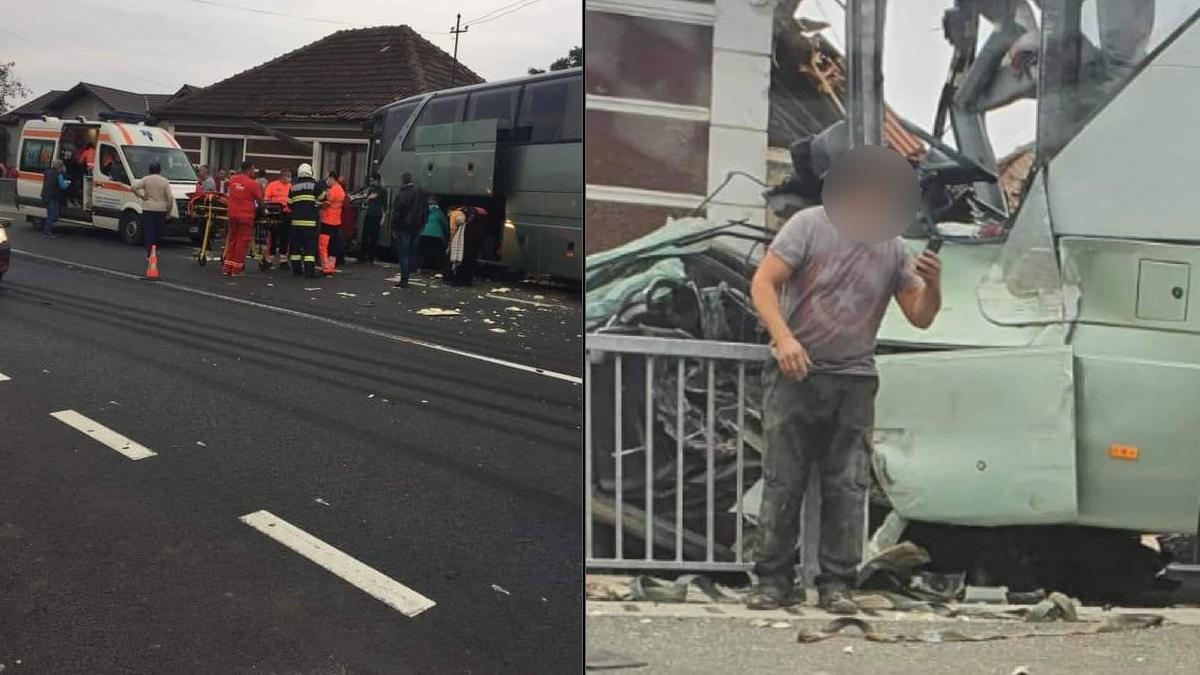 accident victime bihor autocar pasageri impact tir curba