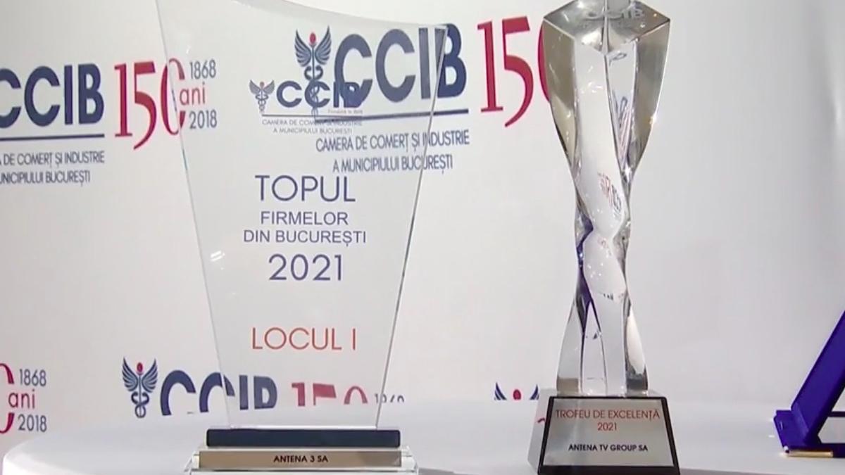 antena 3 si antena tv group au fost premiate de camera de comert si industrie bucuresti