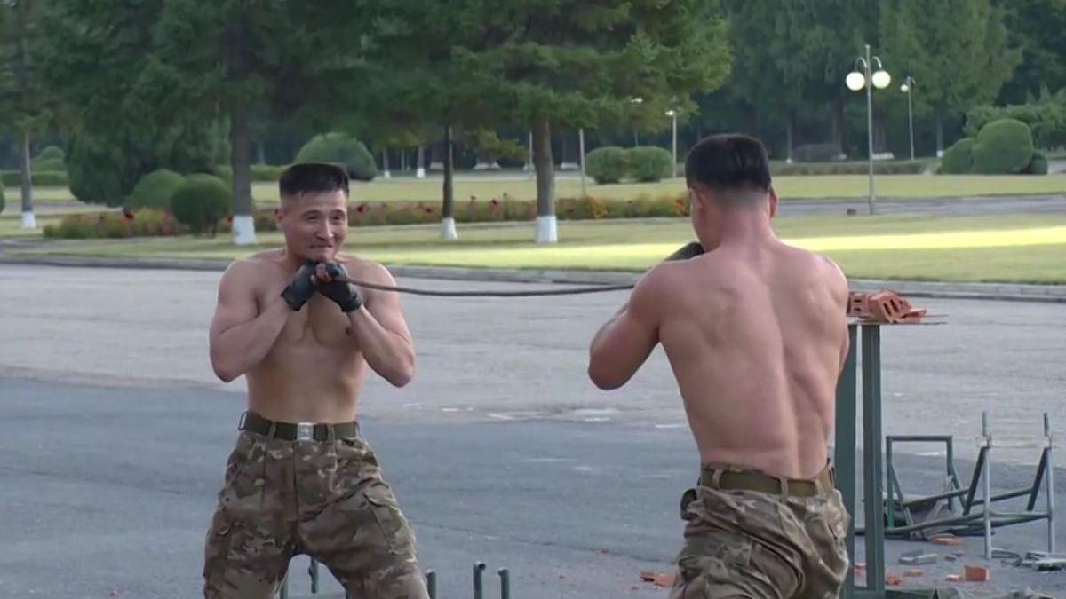 kim jong un coreea de nord demonstratie arte martiale expozitie