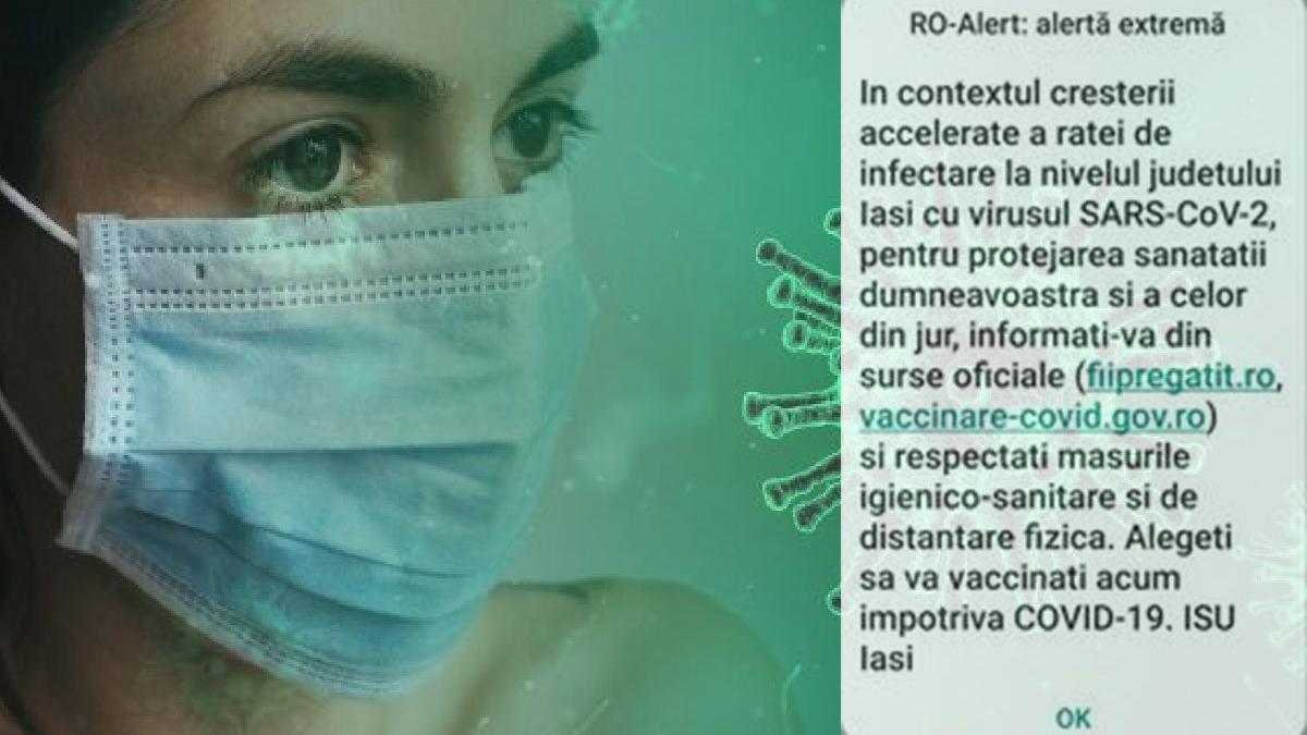 mesaj ro alert record cazuri infectari iasi