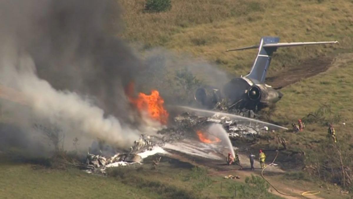 texas houston mcdonnel douglas avion in flacari pasageri in viata