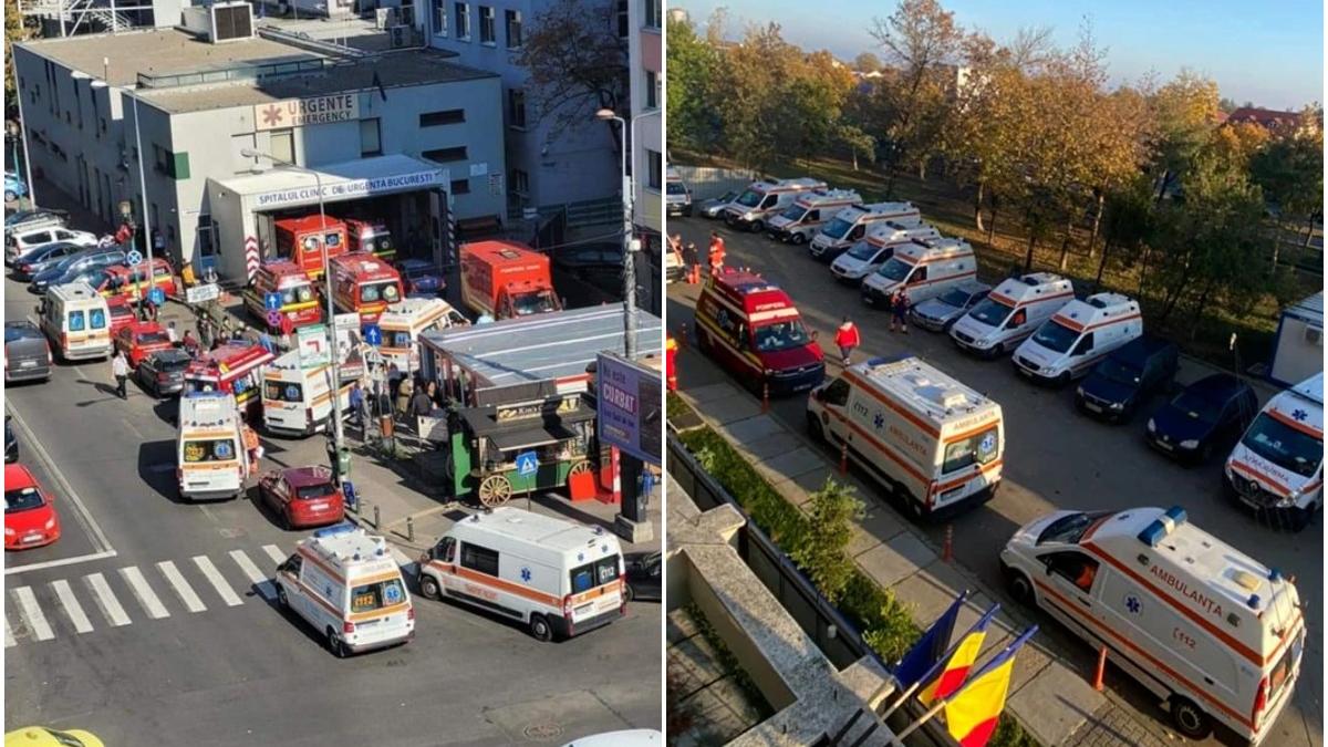 lombardia de romania cozi cu salvari la intrarea in spitale