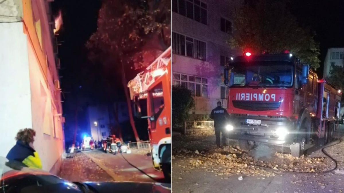 fata tulcea aruncat etajul 4 incendiu apartament