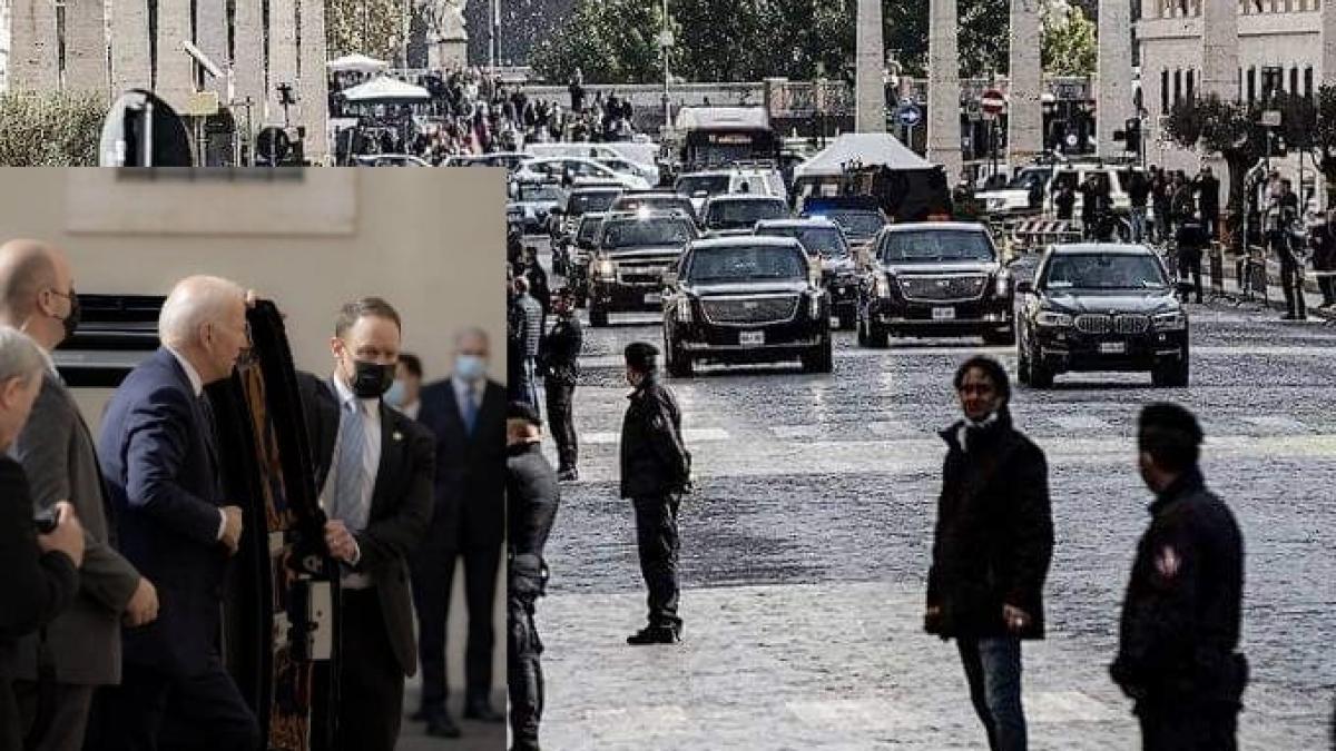 roman accident masina coloana oficiala joe biden roma