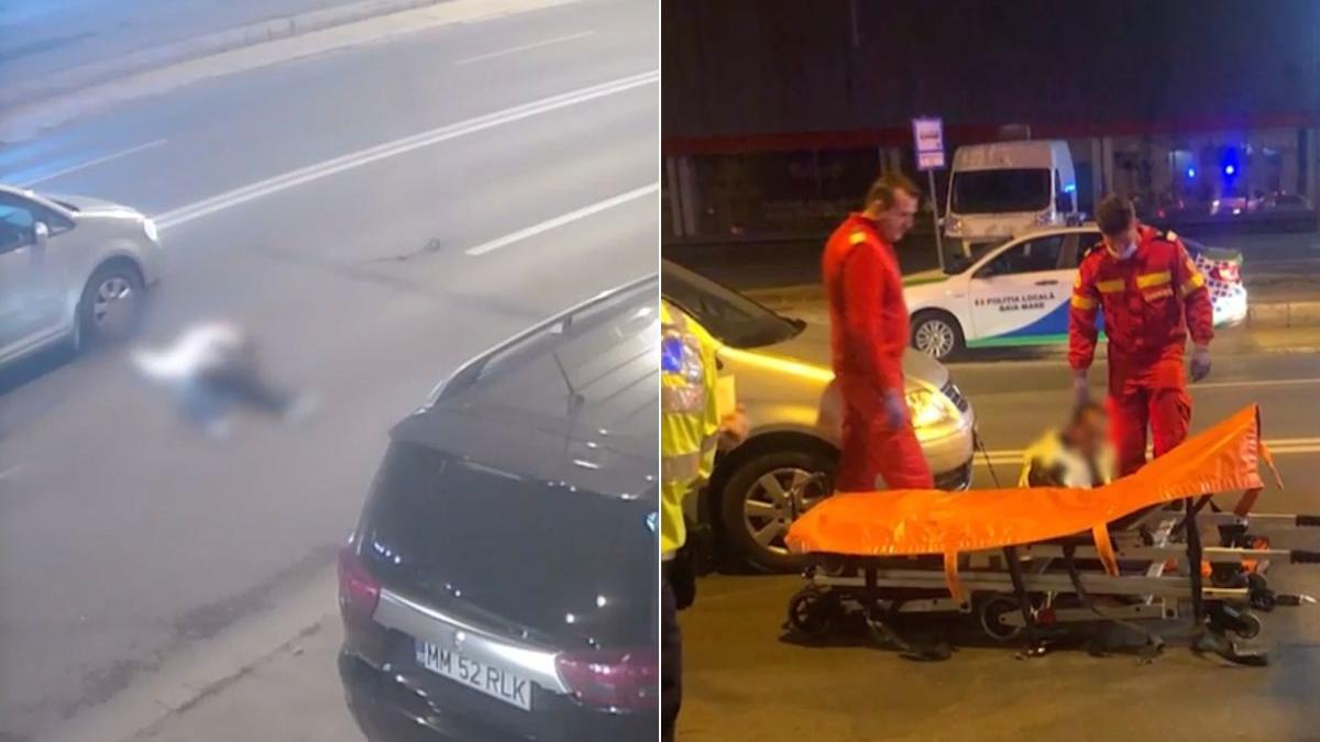 barbat baia mare lovit masina