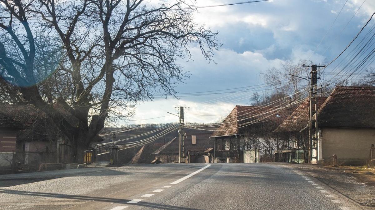 un galatean a blocat un drum judetean cu o canapea doua placi metalice de gard si un caine