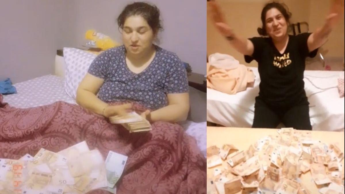 romanca filmat aruncand bani furati statul italian