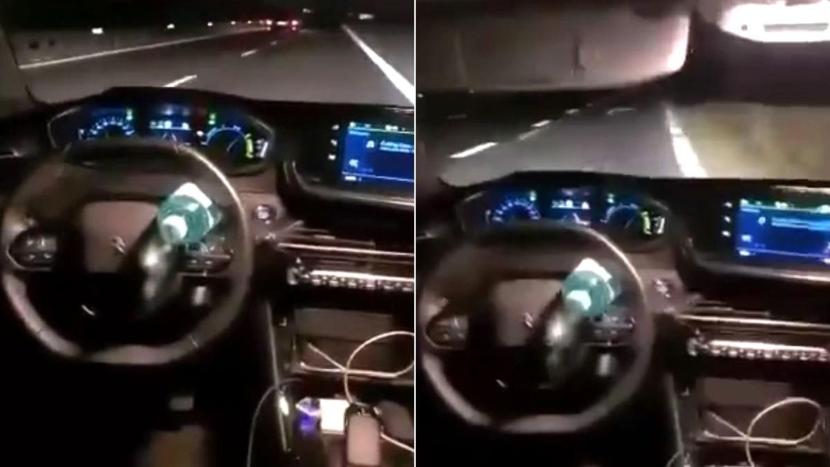 sofer distrus masina se lauda conduce bancheta