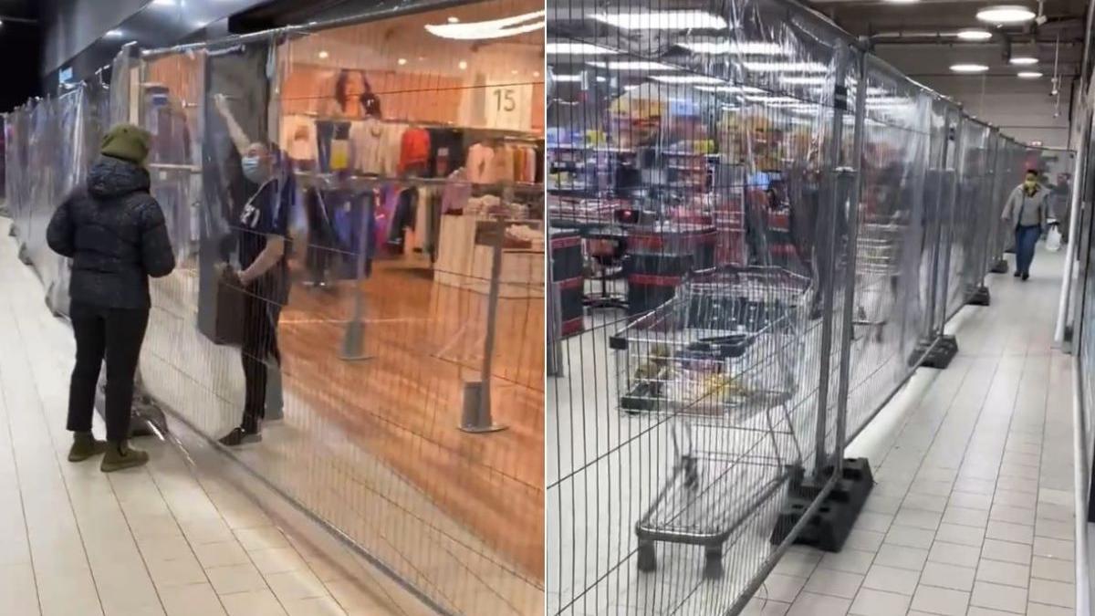 garduri metalice folii plastic vaccinati nevaccinati hipermarket galati