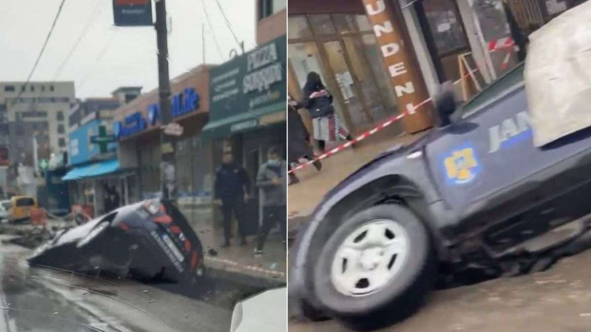 To block trigger Chewing gum O maşină a Jandarmeriei a căzut într-un şanţ, pe Şoseaua Fundeni din  Bucureşti