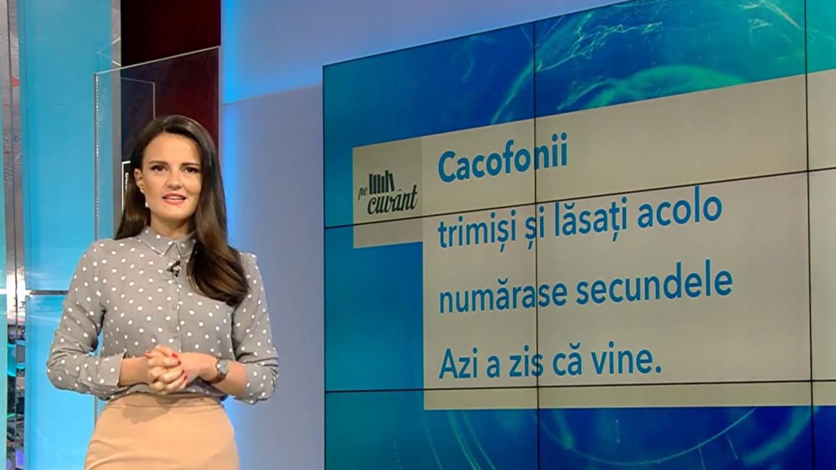 pe cuvant cu ana iorga raspunsuri pentru telespectatori cacofonii mai putin cunoscute