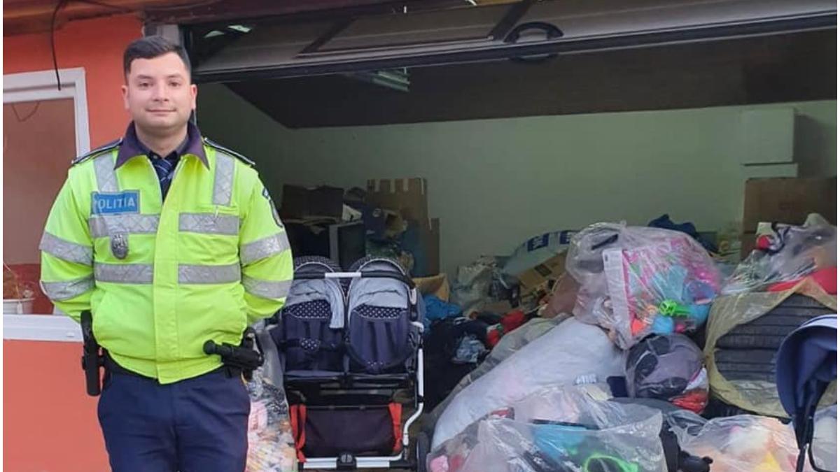 el este vlad politistul inger pentru familii nevoiase din mures