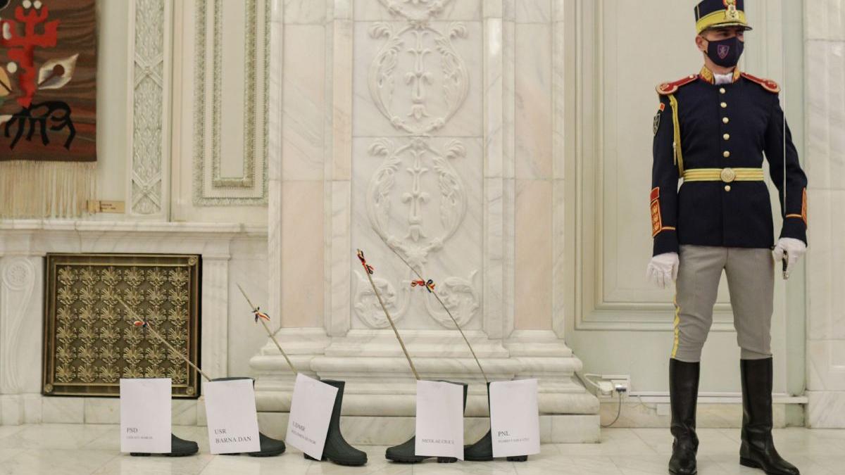 ciubote nuieluse parlament lideri politici aduse aur