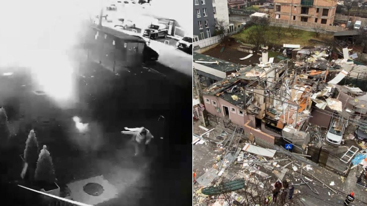 explozie pensiune cluj napoca moment filmat camera supraveghere