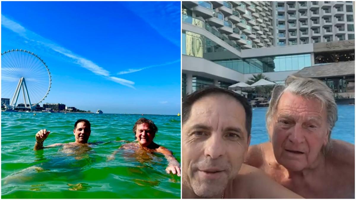 imagini florin piersic dan negru in piscina dubai
