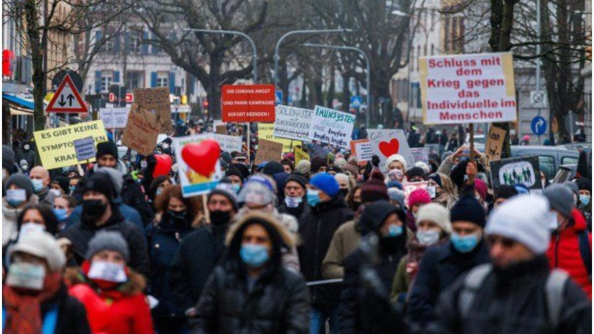 proteste in germaniea impotriva masurilor anti covid