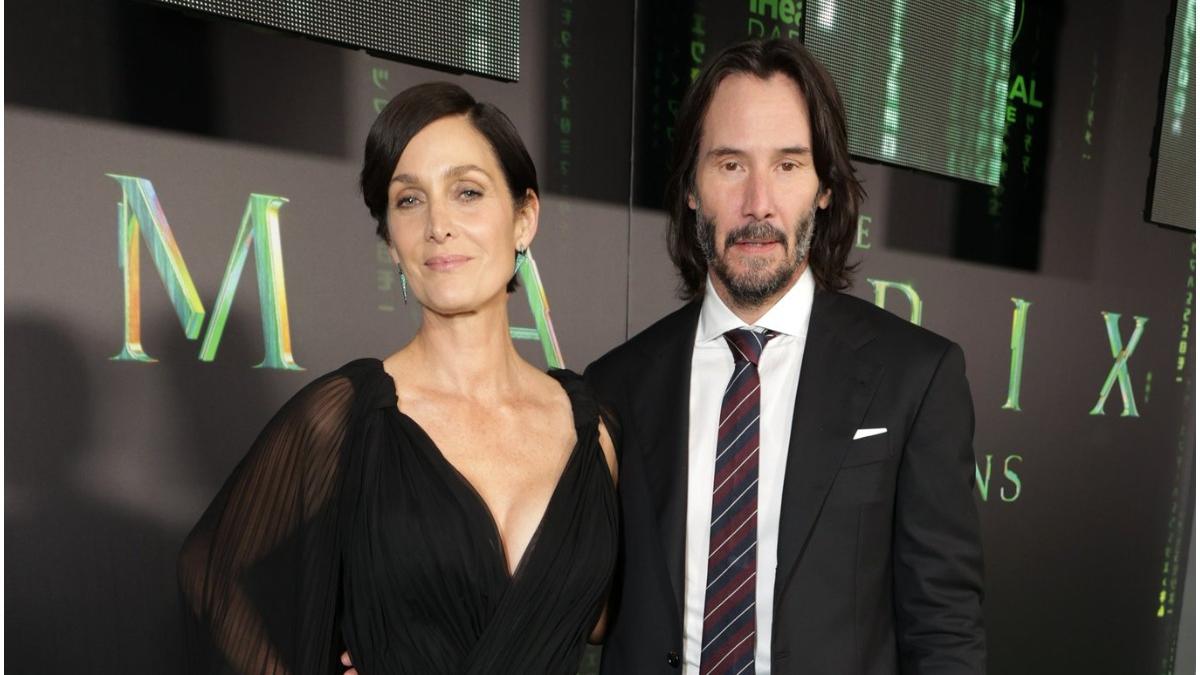 keanu reeves carrie ann moss premiera matrix resurrections