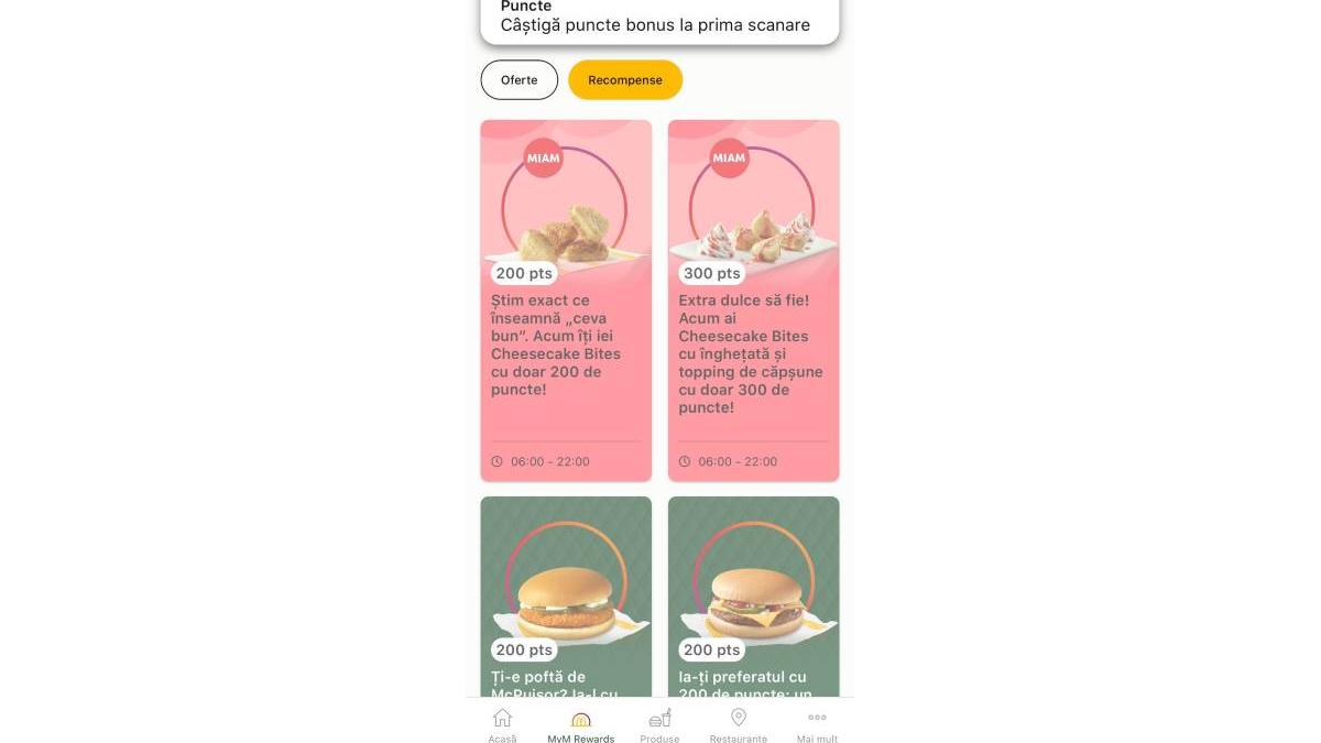 aplicatia care iti transforma punctele in burgeri si nu numai