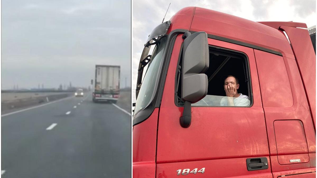 un sofer de tir belarus beat turta la volan bihor