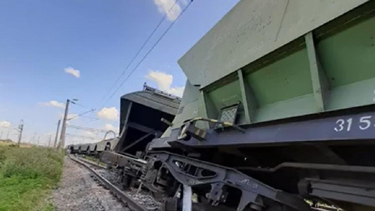 cfr un tren privat de marfa a deraiat in galati