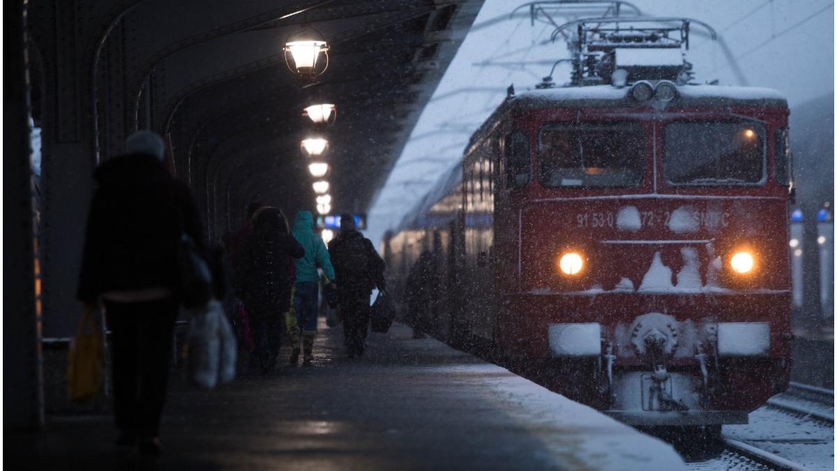 circulatia feroviara este afectata de caderile de copani pe linii
