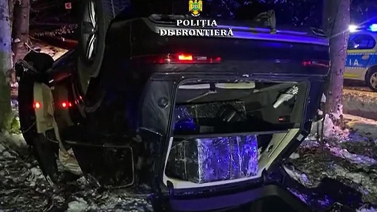 contrabandist rasturnat masina pachete tigari maramures