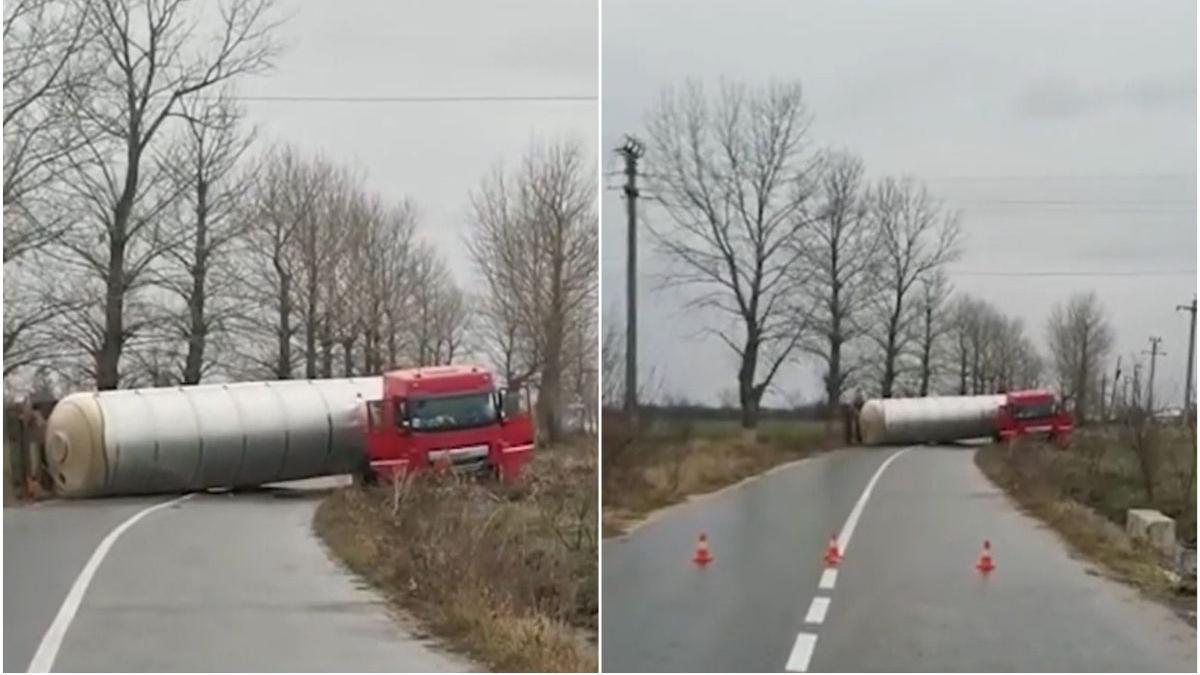 cisterna incarcata substanta periculoasa xilen rasturnata pericol explozie