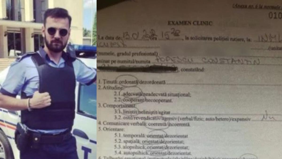 examen clinic politist lovit doua minore trecere pietoni