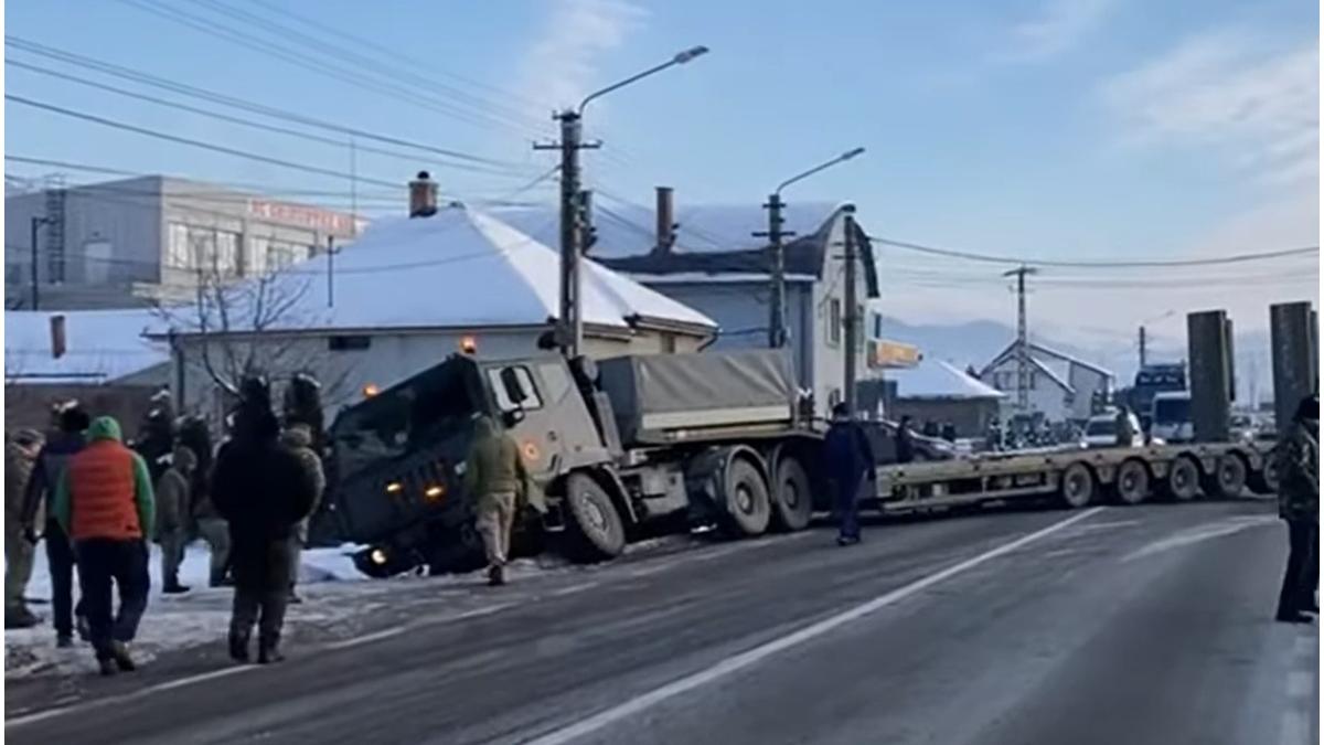 imagini care il fac fericit pe putin transportator de tancuri al armatei romane ajuns in sant la