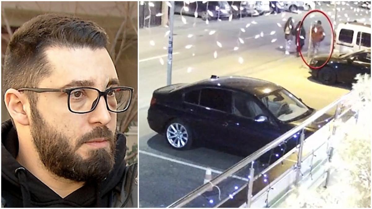 momentul in care un tanar este impuscat pe o strada din popesti leordeni