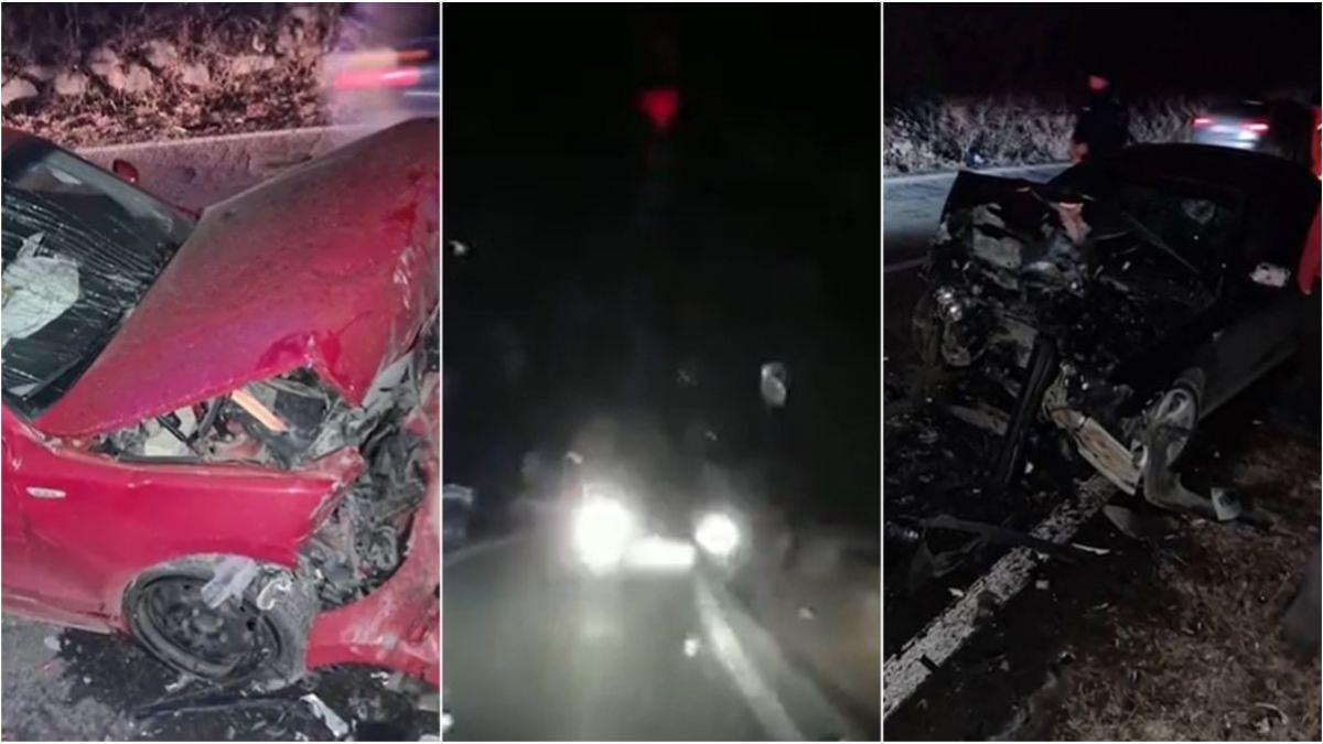 accident rutier buzau brasov imagini camera bord