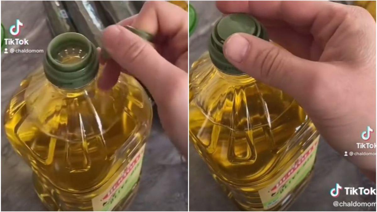 sticla ulei truc tik tok