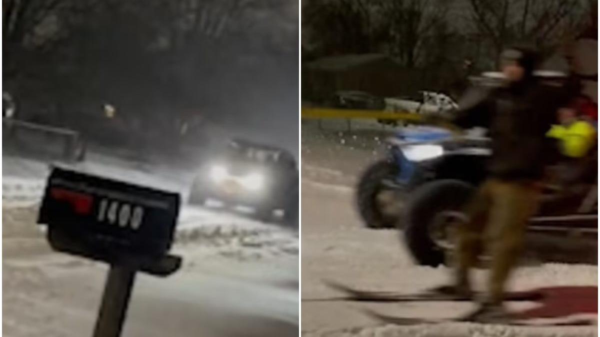 grup tineri trasi barca zapada mijlocul noptii schi ohio