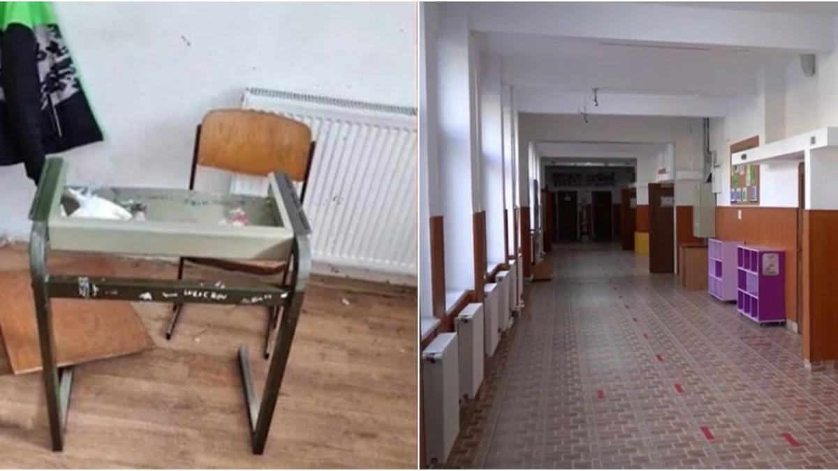 incident scoala sighetul marmatiei elevi clasa devastata
