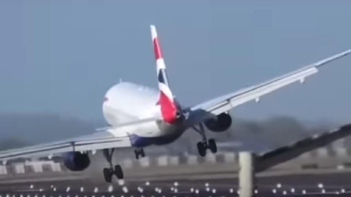 eunice heathrow british airways aterizare