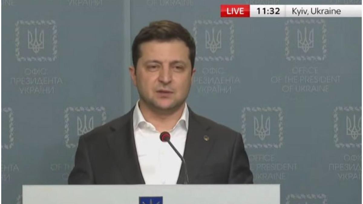 zelenski vorbeste despre invazia rusa