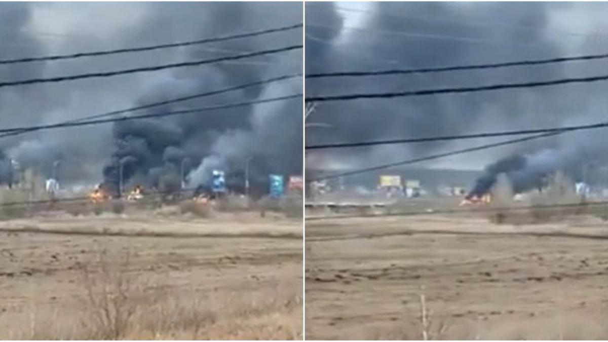 trei elicoptere rusesti doborate ucraina aeroport hostomel kiev