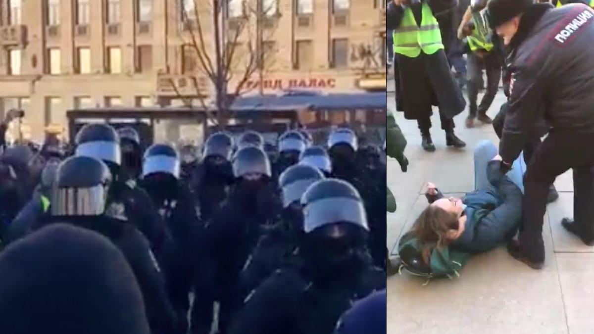 proteste masive impotriva razboi ucraina sankt petersburg moscova