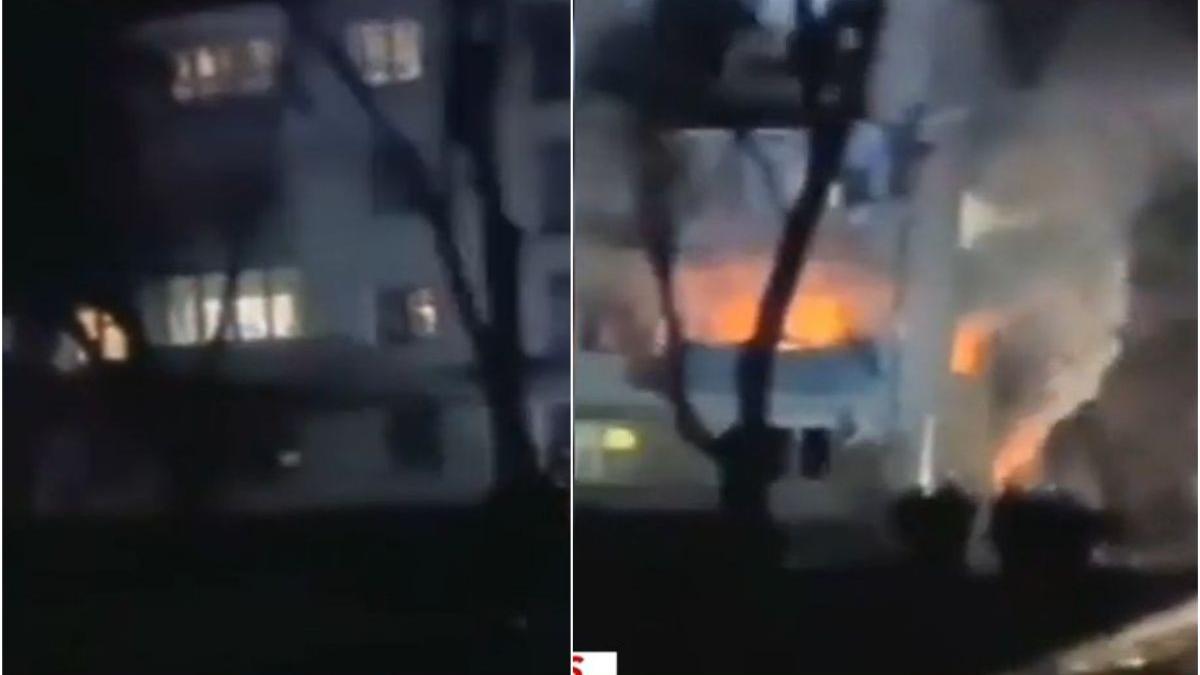 bloc lovit racheta flacari cernihiv ucraina